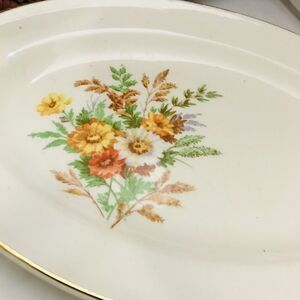 Vintage Small Floral Trinket Plate